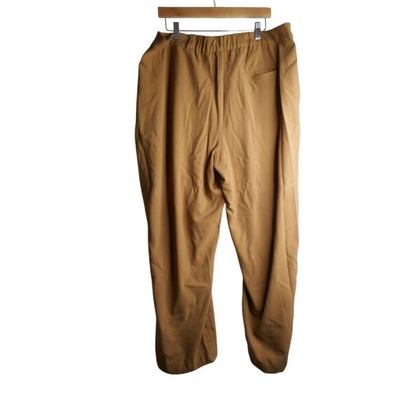 OLD NAVY TAYLOR WIDE LEG HIGH WAIST Pleated TROUSER Sz 3X Taupe - Picture 6 of 7